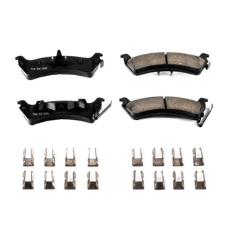 PowerStop Z17 Evolution Ceramic Brake Pads (REAR): Jeep Grand Cherokee 94-98 w/ Hardware