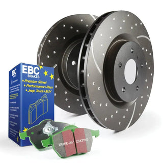 EBC S10 Brake Pads & Rotors Kit (FRONT): 300, Challenger, Charger, Magnum 5.7L Hemi RWD 2005 - 2024