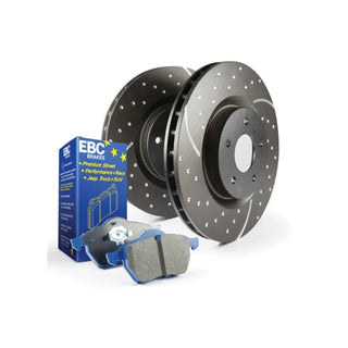 EBC S6 Brake Pads & Rotors Kit (FRONT): 300, Challenger, Charger, Magnum 6.1L SRT8 & 6.4L 392 2006 - 2024 (4-Piston Brembos ONLY)