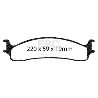 EBC Yellowstuff Front Brake Pads: Dodge Ram 2500 / 3500 2003 - 2008 (Also fits 06-08 MegaCab 1500)