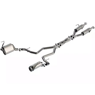 Borla S-Type True Dual Cat-Back Exhaust System: Jeep Grand Cherokee 21-24 5.7L Hemi w/ Factory Valance Tips