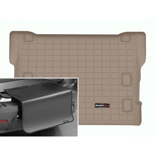 WeatherTech Cargo Liner w/ Bumper Protector Tan: Jeep Wrangler 2024-2025 2.0L Turbo