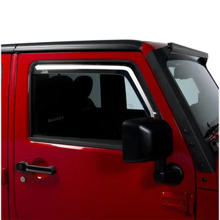 Putco Element Tinted Window Visors (FRONT): Jeep Wrangler 14-17 3.6L V6