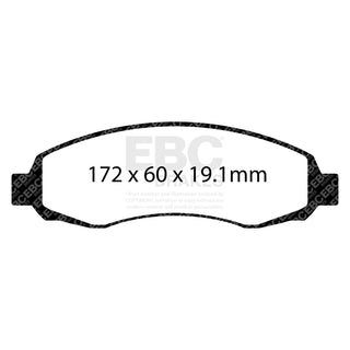 EBC Yellowstuff Brake Pads (FRONT): Dodge Dakota 03-04 5.9L/4.7L/3.9L