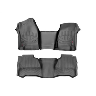 WeatherTech Front & Rear Floorliners Black: Jeep Wrangler Unlimited JL 2018-2026