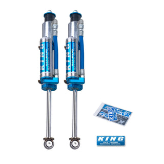 King Shocks Front 2.5 Dia Piggy Hose Reservoir Perf Shock (FRONT): Jeep Wrangler 2007-18