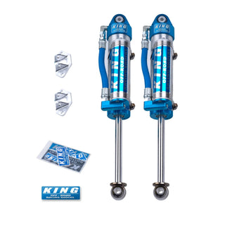King Shocks Rear 2.5 Dia Piggy Hose Reservoir Shock Pair: Jeep Wrangler 07-17 3.8L/3.6L