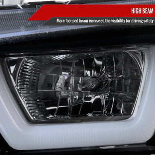 Spec D Projector Halo Headlights (Smoke): Dodge Charger 2011 - 2014