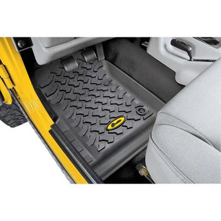 Bestop Front Floor Mats (BLACK): Jeep Wrangler 97-06 4.0L/2.5L