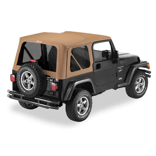 Bestop Replace A-Top Sailcloth Tinted Windows (NO Door Skins): Jeep Wrangler 97-02 4.0L/2.5L