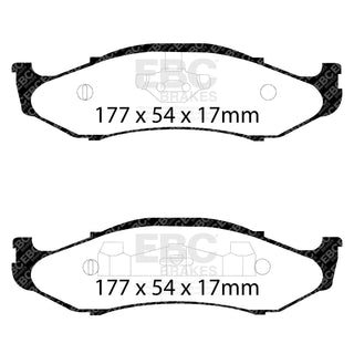 EBC High Rotors and Brake Pads (FRONT): Jeep Grand Cherokee 97-98 5.9L/5.2L/4.0L