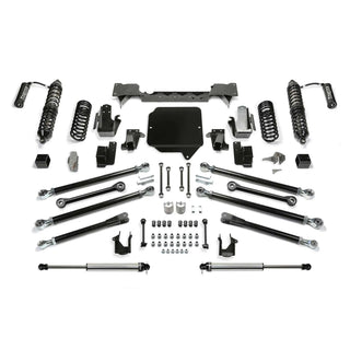 Fabtech 5in Crawler Coilovers Front and Rear: Jeep Wrangler 18 3.6L/2.0L w/ DLSS 2.5 Coilover Reservoir and Rear DLSS