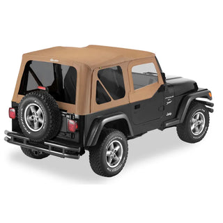 Bestop Replace A-Top Sailcloth Upper Door Skins: Jeep Wrangler 97-02 4.0L/2.5L