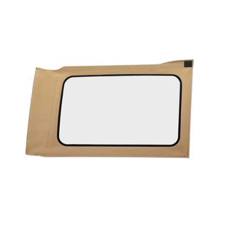 Bestop JL Replacement Quarter Window Tan Twill (RH 4-Door): Jeep Wrangler 18-26 6.4L/3.6L/3.0L EcoDiesel/2.0L