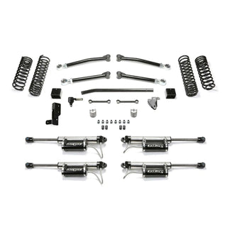 Fabtech 5in Trail 4WD 4-Door Coilovers: Jeep Wrangler 18-23 6.4L/3.6L/3.0L EcoDiesel/2.0L w/ Dl Resi Shks