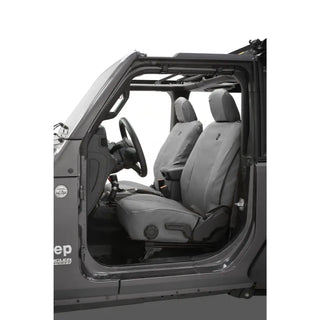 Bestop Front Seat Covers Charcoal: Jeep Wrangler 18-26 3.6L/3.0L EcoDiesel/2.0L