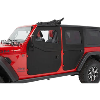 Bestop Full Fabric Doors Black Diamond: Jeep Gladiator/Wrangler 18-26 6.4L/3.6L/3.0L EcoDiesel/2.0L