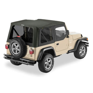 Bestop Replace A-Top Sailcloth Upper Door Skins: Jeep Wrangler 97-02 4.0L/2.5L