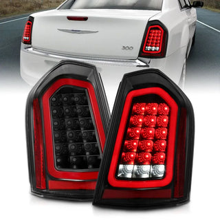 ANZO Sequential LED Taillights (Black): Chrysler 300 2011 - 2014