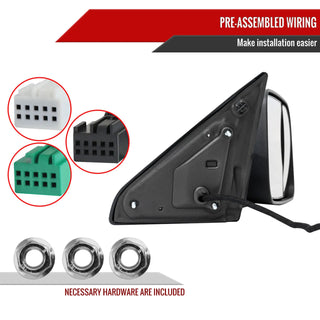 Spec D Passenger Mirror w/ Turn & Puddle Light (PASS): Ram 2500 / 3500 (19-26) - Black