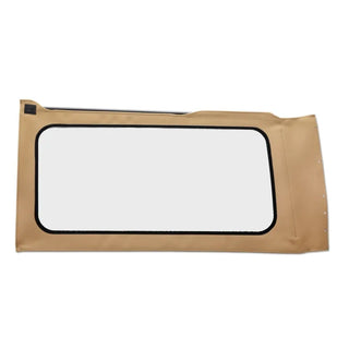 Bestop OE Replacement Quarter Window Tan Twill Clear (LEFT 2-DOOR): Jeep Wrangler 18-26 6.4L/3.6L/3.0L EcoDiesel/2.0L