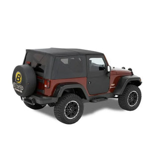 Bestop Full Fabric Doors (Front Black Twill): Jeep Wrangler 07-18 3.8L/3.6L