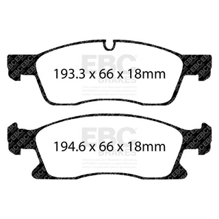 EBC Ultimax2 Brake Pads (FRONT): Durango / Jeep Grand Cherokee 3.0L/3.6L/5.7L 2011 - 2026