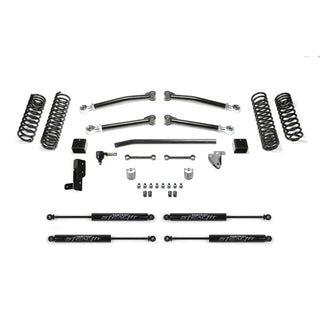 Fabtech 3in Trail 4WD 4-Door (JL) Suspension Kit: Jeep Wrangler 18-23 6.4L/3.6L/3.0L EcoDiesel/2.0L w/ Stealth