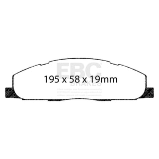 EBC Ultimax2 Brake Pads (REAR): Ram 2500 / 3500 5.7L/6.7L 2009 - 2026