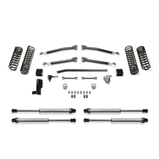 Fabtech 3in Trail 4WD 4-Door Suspension Kit: Jeep Wrangler 18-23 6.4L/3.6L/3.0L EcoDiesel/2.0L w/ Dlss Shocks