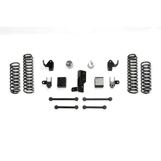 Fabtech 3in Sport System w/ Shock Ext: Jeep Wrangler 18-23 6.4L/3.6L/3.0L EcoDiesel/2.0L