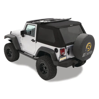 Bestop A-Top Trektop Soft Top Black Twill Tinted Windows: Jeep Wrangler 07-18 3.8L/3.6L