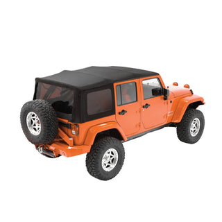 Bestop A-Top Soft Top Black Diamond Tinted: Jeep Wrangler 07-09 3.8L V6