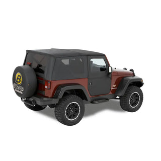 Bestop Full Fabric Doors (Front Black Diamond): Jeep Wrangler 07-18 3.8L/3.6L