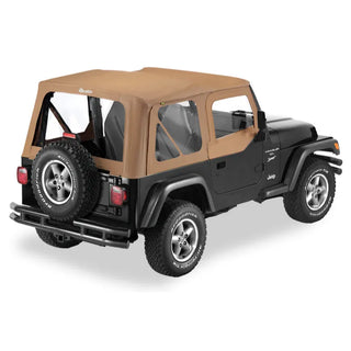 Bestop Replace A-Top Sailcloth Upper Door Skins: Jeep Wrangler 97-02 4.0L/2.5L