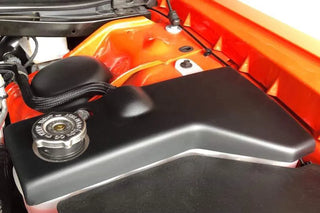JLT Coolant Tank Cover Black Textured: Challenger / Charger / 300 2011-2023