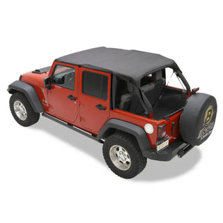 Bestop Safari Bikini Top Black Diamond: Jeep Wrangler 10-18 3.8L/3.6L