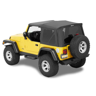 Bestop Supertop NX Soft Top: Jeep Wrangler 97-06 4.0L/2.5L - Black Denim