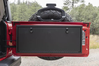 Tuffy Tailgate Lockbox Premium Storage Lock (REAR): Jeep Wrangler JL 2018-2026 - Black