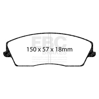EBC Ultimax2 Brake Pads (FRONT): Chrysler 300 / Challenger / Charger / Magnum V6 RWD ONLY 2005 - 2024
