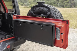 Tuffy Tailgate Lockbox Premium Storage Lock (REAR): Jeep Wrangler JL 2018-2026 - Black
