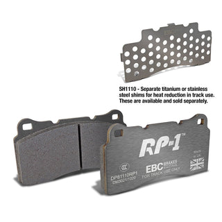 EBC Racing RP-1 Brake Pads (FRONT): Fits Dodge Viper 2002-2017 / Tesla Model 3 2017+ RWD