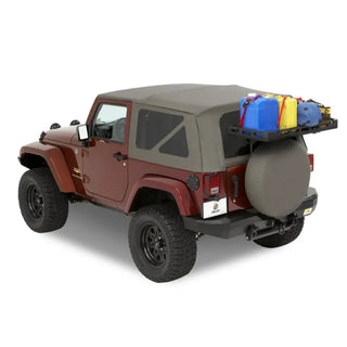 Bestop Tailgate Rack Bracket Kit: Jeep Wrangler 07-18 3.8L/3.6L
