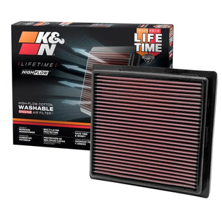 K&N High-Flow Original Lifetime Engine Air Filter: Fits Jeep/Dodge 2011-2025 3.6L & 5.7/6.4L HEMI
