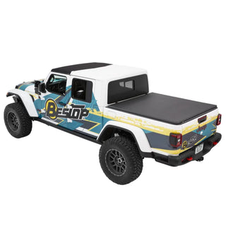 Bestop Fold Soft Tonneau (Black Diamond): Jeep Gladiator 20-24 3.6L/3.0L EcoDiesel