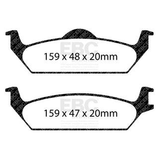 EBC Ultimax2 Brake Pads (REAR): Dodge Dakota 03-04 5.9L/4.7L/3.9L