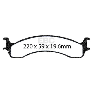 EBC Ultimax2 Brake Pads (FRONT): Ram 2500 / 3500 5.2L/5.9L/8.0L 2000 - 2002
