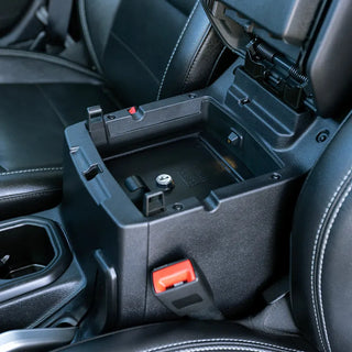 Tuffy Console Safe Keyed Lock (FRONT): Jeep Wrangler JL / Gladiator JT 2020-2023
