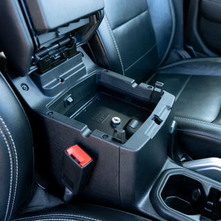 Tuffy Console Safe Keyed Lock (FRONT): Jeep Wrangler JL / Gladiator JT 2020-2023