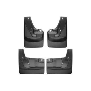 WeatherTech No Drill Mudflaps Rear Black: Ram 2500/3500 2019-2026